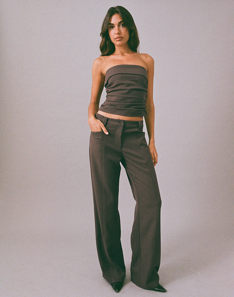 Image de Elzi Corset Top in Tailoring Dark Olive