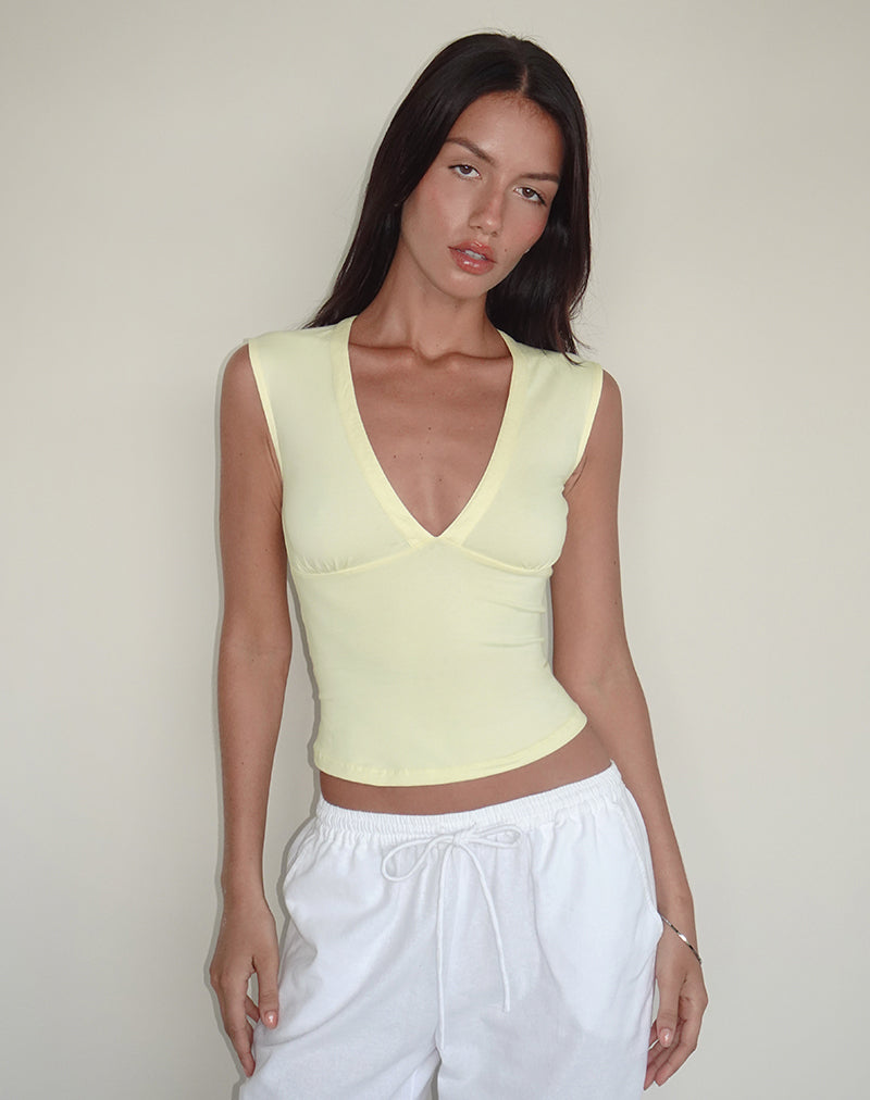 Image du haut plongeant Emberly couleur citron