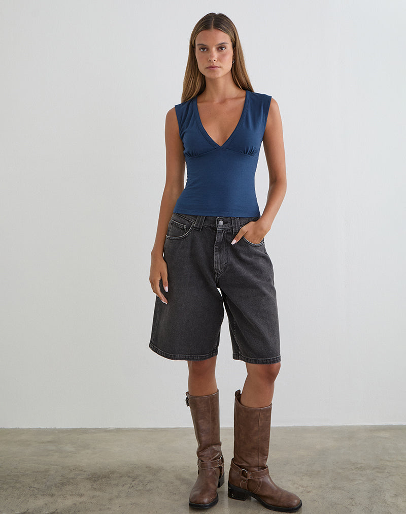 Image du haut plongeant Emberly en bleu marine