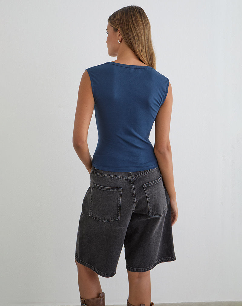 Image du haut plongeant Emberly en bleu marine