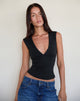 Image de Emberly Plunge Top in Black