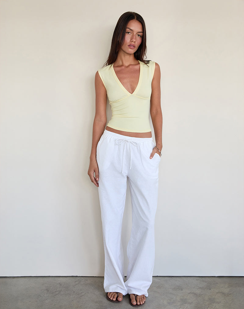 Image du haut plongeant Emberly couleur citron