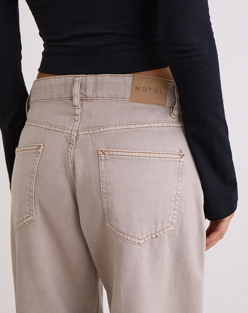 Image de Jeans spacieux à taille basse en Pebble
