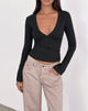 Image de Emesy Long Sleeve Top in Black