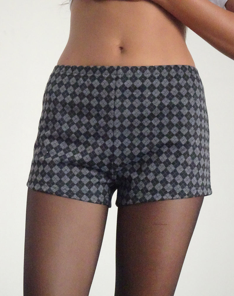 Image de Emier Shorts in Argyle Black Grey