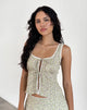 Image de Esau Tie Front Top in Parma Violet