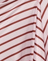 Rayure diagonale rose