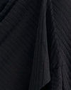 Maille diagonale transparente Noir