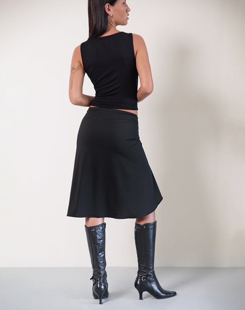 Image de Esmeray Midi Skirt In Black