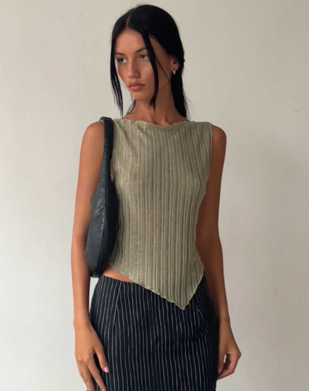 Gilet en maille Etta, sauge