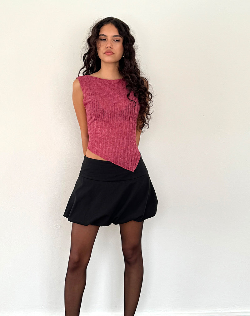 Image de Etta Vest Top in Burgundy