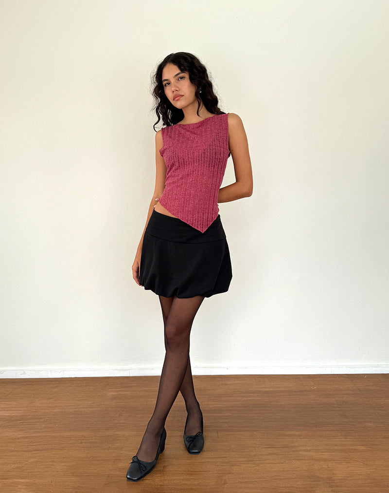Gilet Etta en bourgogne