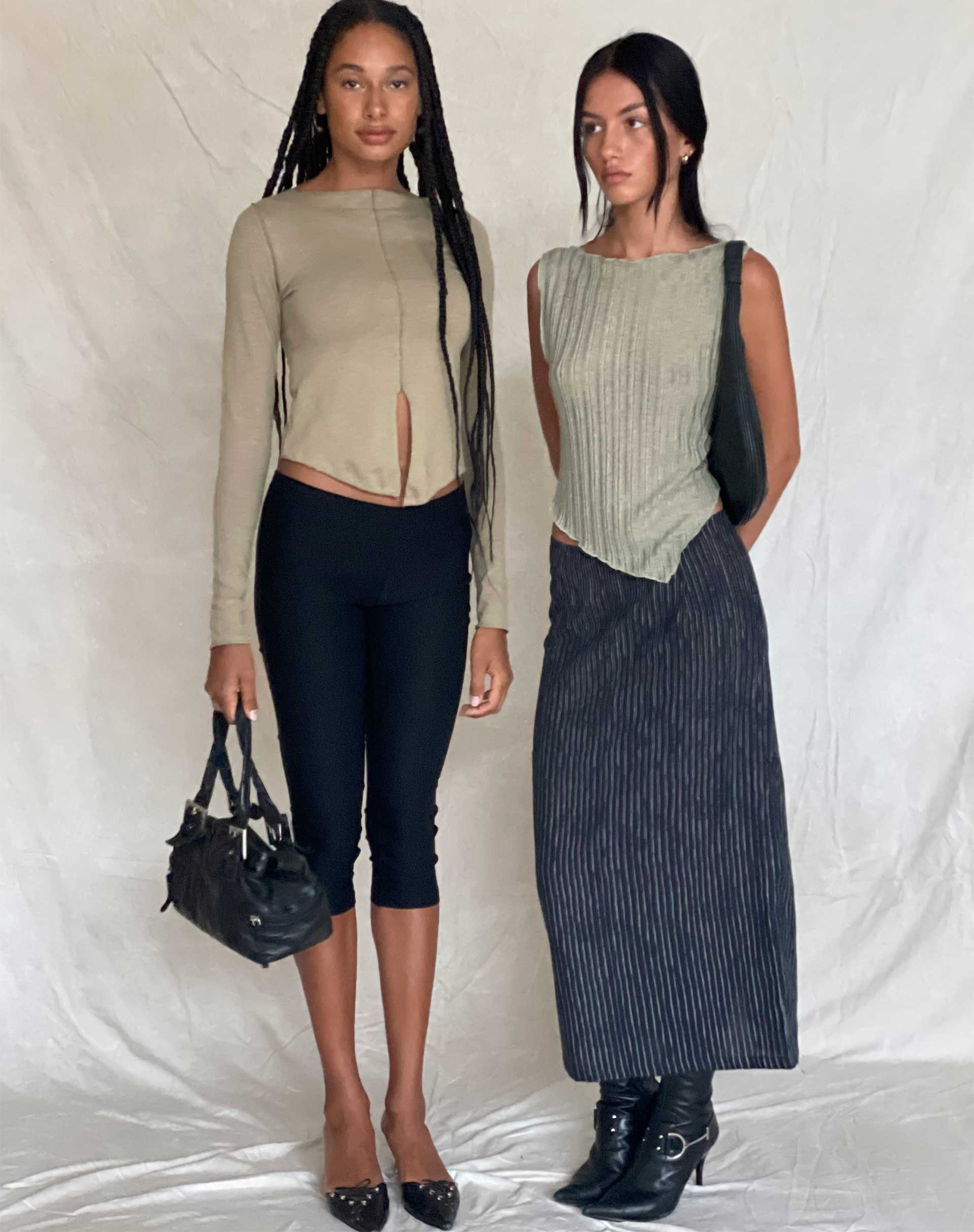 image de Etta Knitted Vest Top in Sage