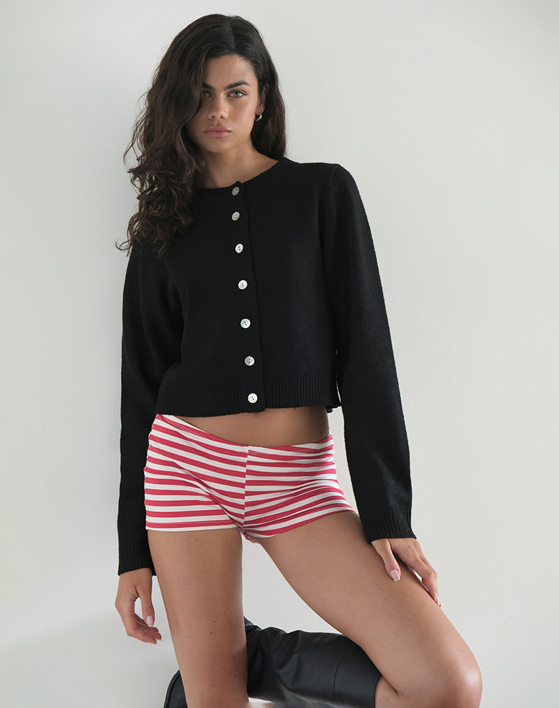Image du short Eunia à rayures rouges et blanches