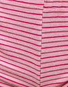 Serviette éponge à rayures rose