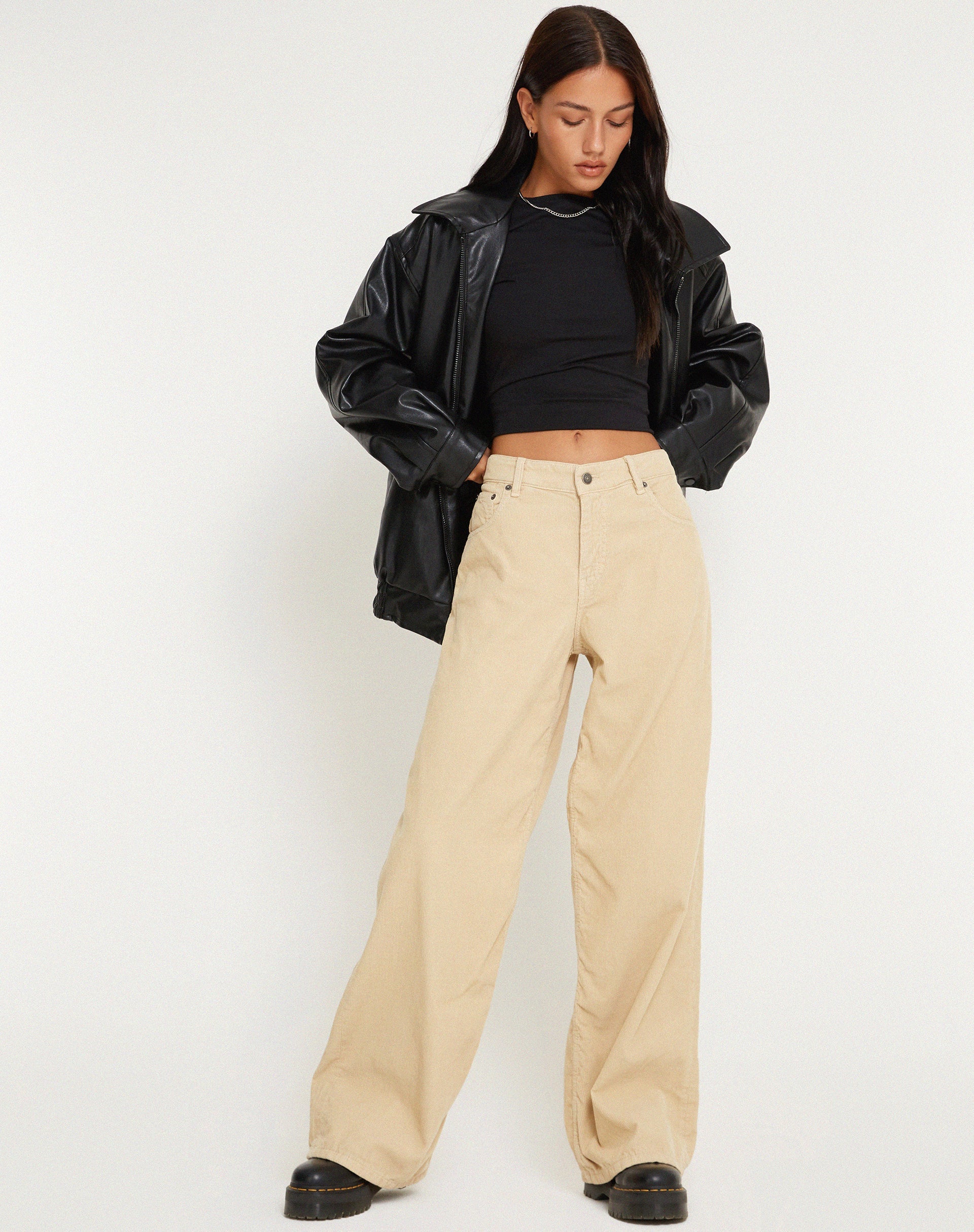 Image de la Jeans Roomy Extra Large en Cord Light Tan