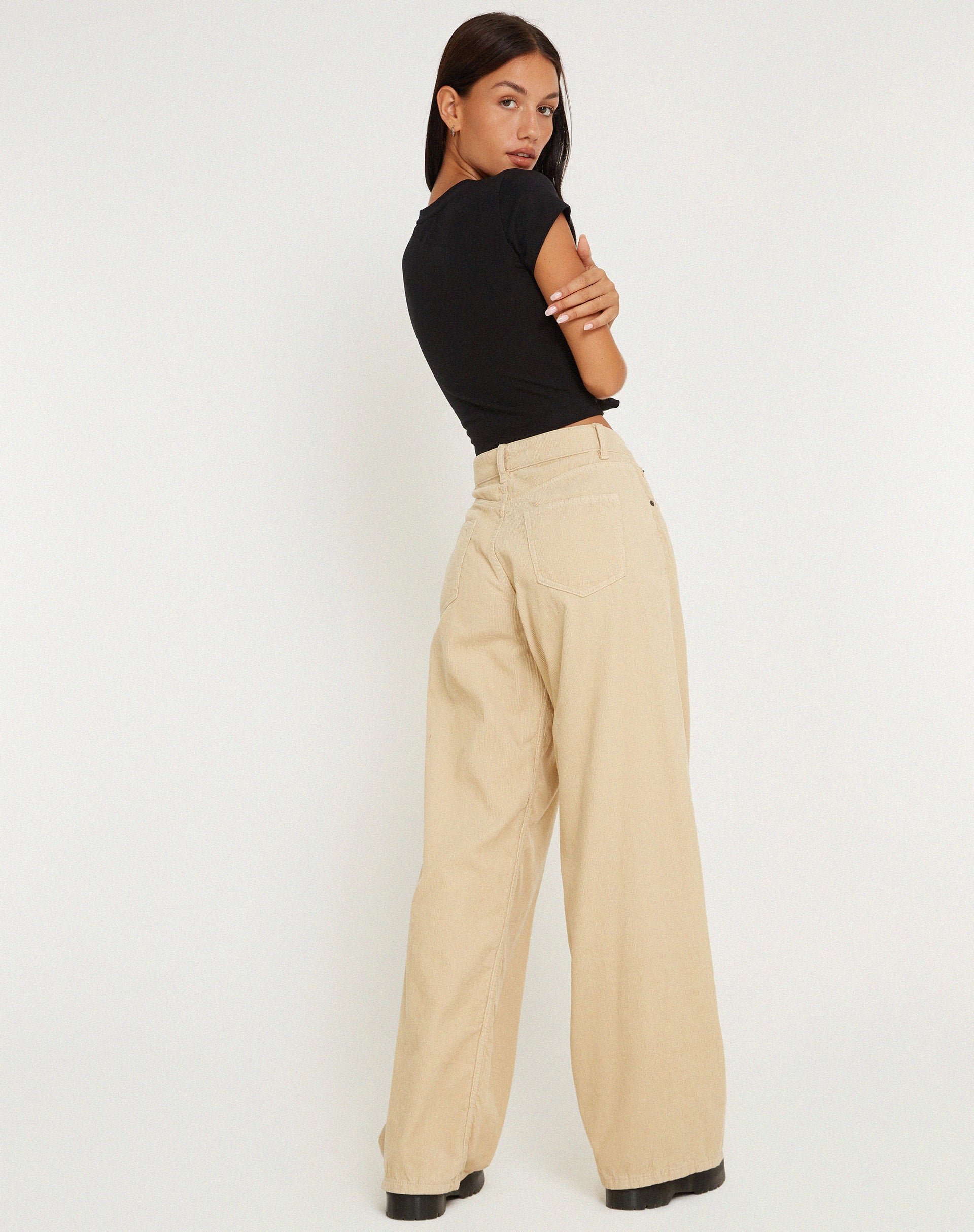 Image de la Jeans Roomy Extra Large en Cord Light Tan