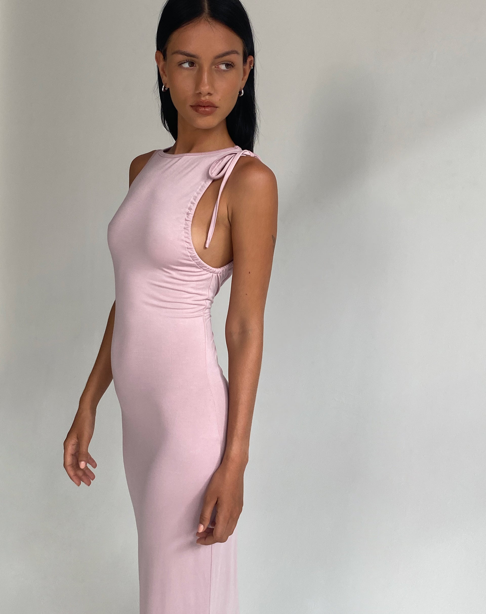 image de Elinor Maxi Dress in Slinky Baby Pink