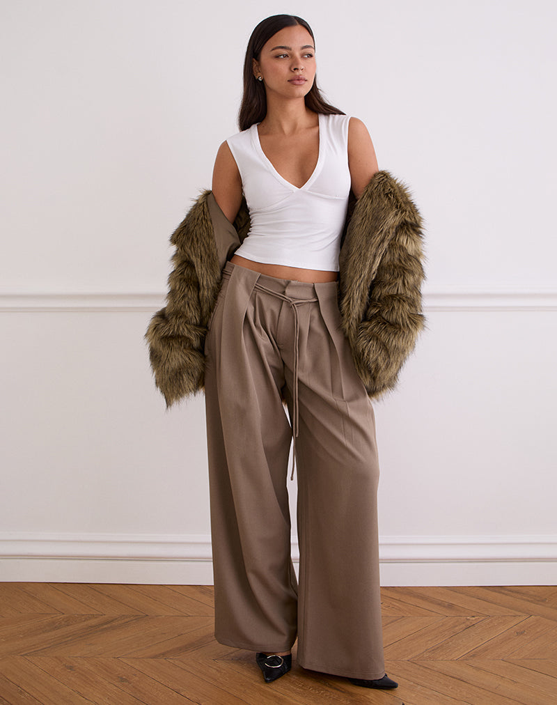 Image de Emberly Plunge Top in White