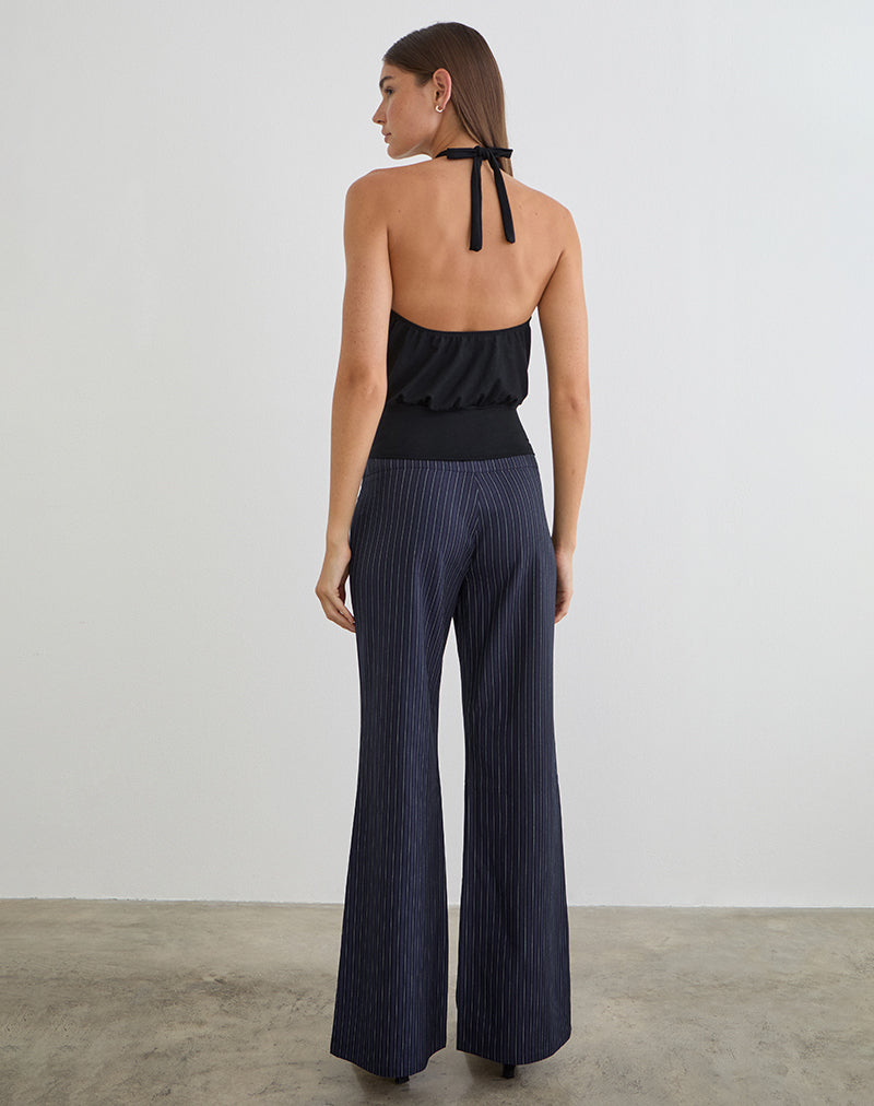 Image du pantalon Falita en rayures bleu marine sur mesure