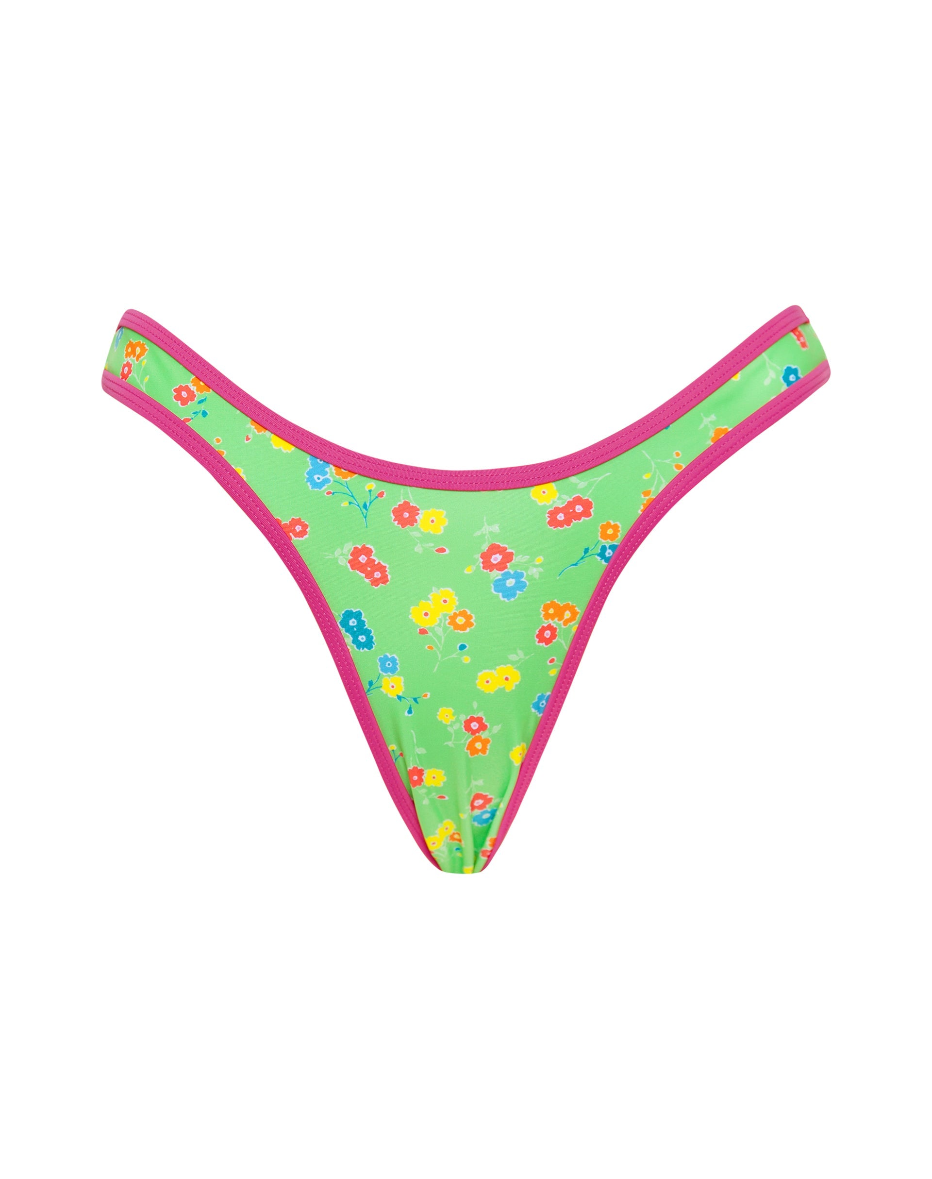 Image de Farida Bikini Bottom in Green Floral