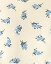 Fleuron bleu avec bordure picot