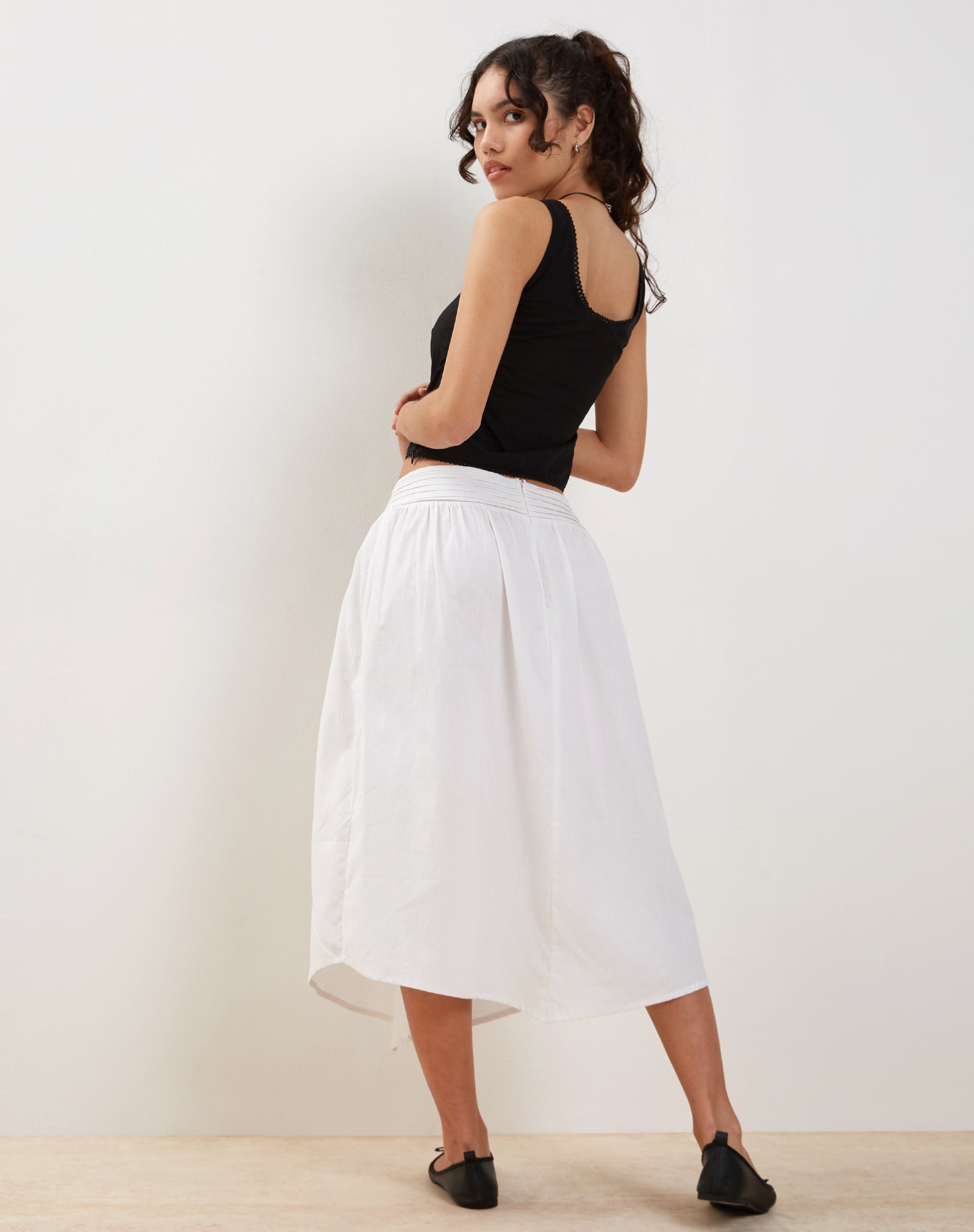 Image de Fawn Top in Poplin Black