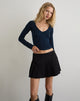 Image de Faye Long Sleeve Top in Navy