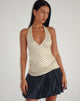 Image de Fayez Slinky Top in Yellow Diagonal Stripe