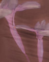 Imprimé floral flou Marron