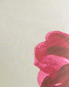 Crème avec fleur rouge à l'aquarelle