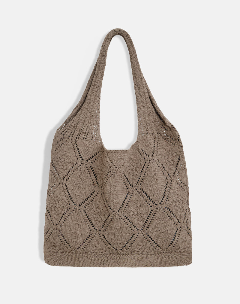 Sac en crochet Fika en marron
