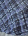 Maille à carreaux bleu-gris