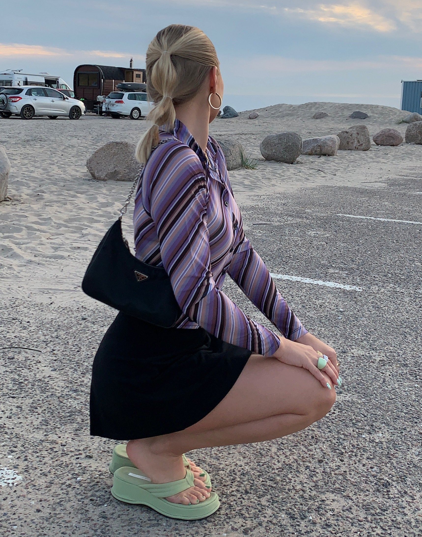 Image de Motel X Barbara Kristoffersen Kelly Shirt in 70s Diagonal