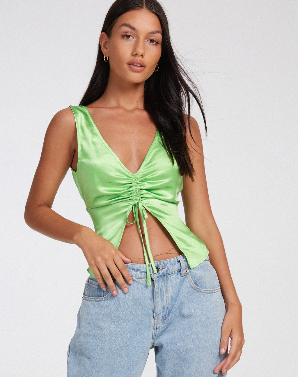 Top Cami Gafnit, vert jasmin