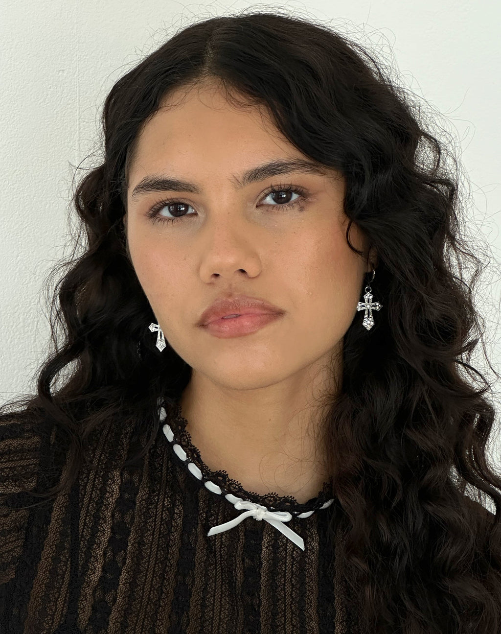 Boucles d'oreilles Croix de Gaia par Gemini Jewels