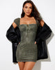 Image de GAINA DRESS MONO PAISLEY GREEN