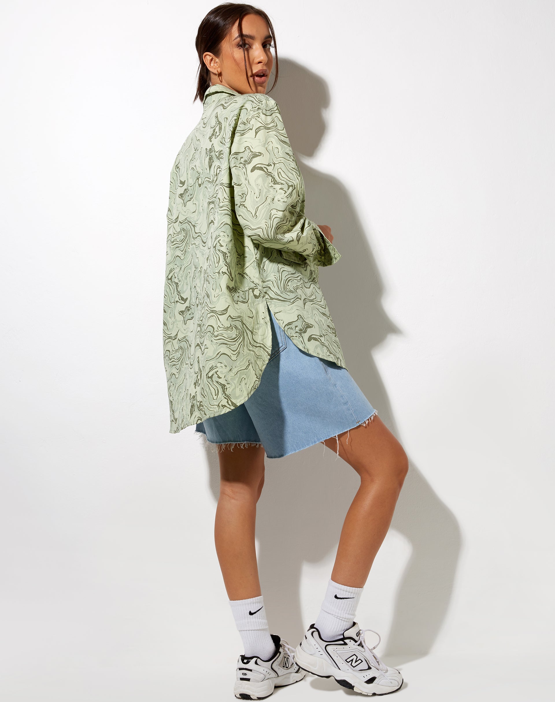 Image de Gane Shirt in Marble Green