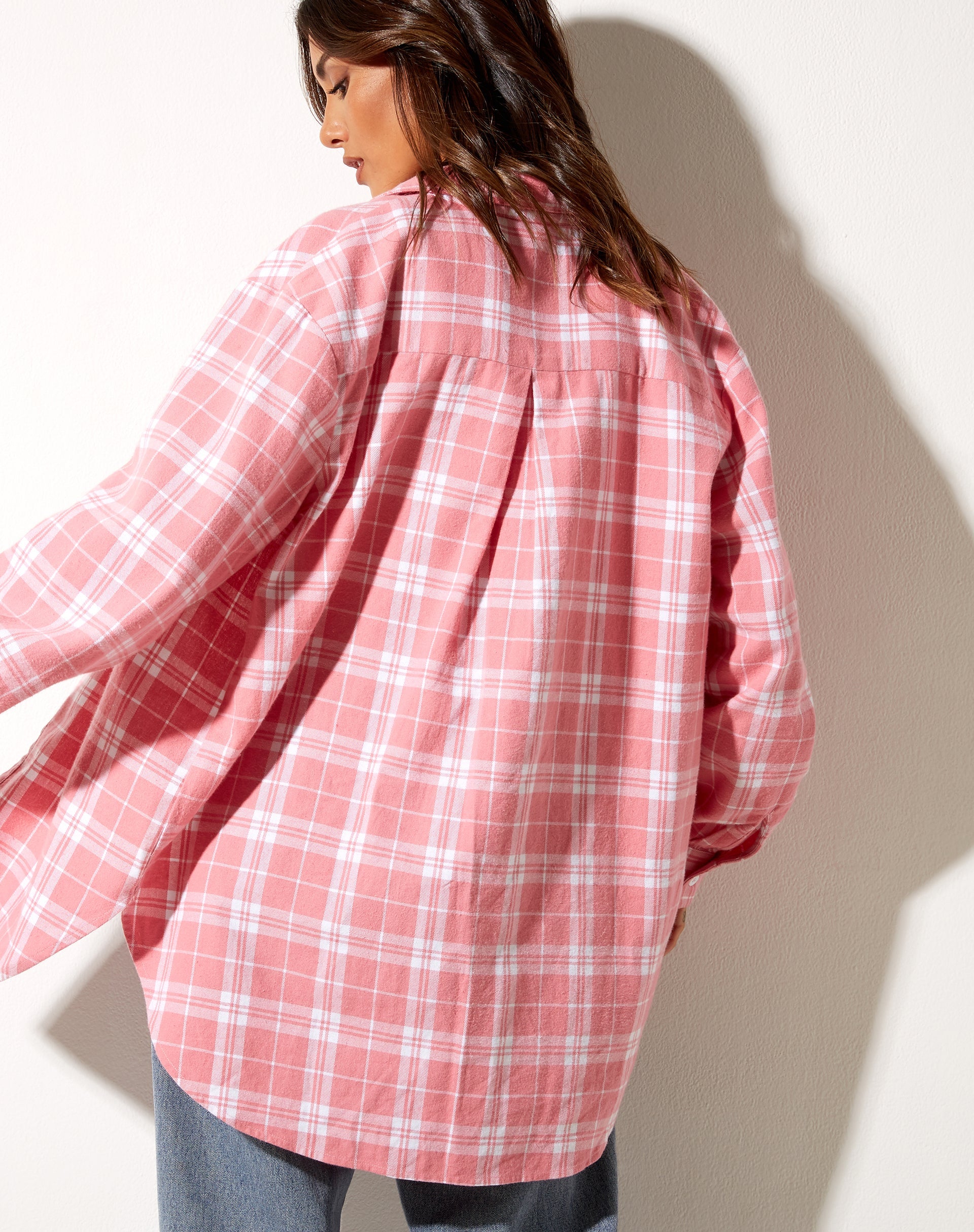 Image de Gane Shirt in Check Pink White
