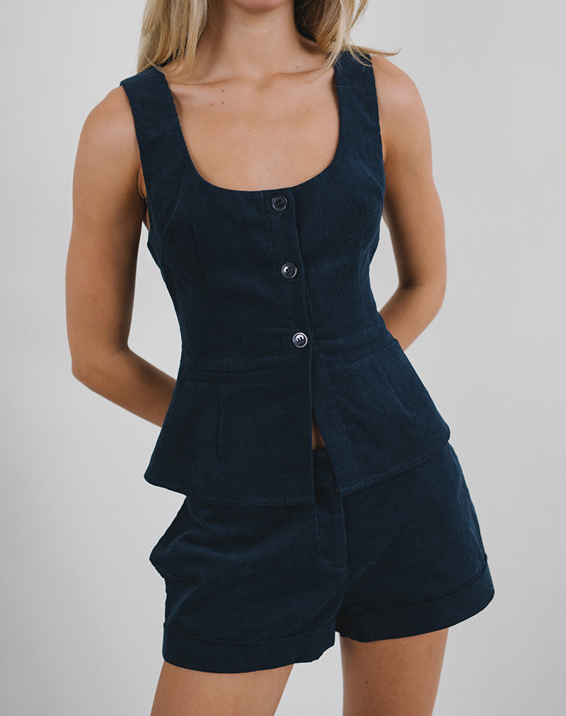 Image de la veste Ganita en cordon bébé Navy