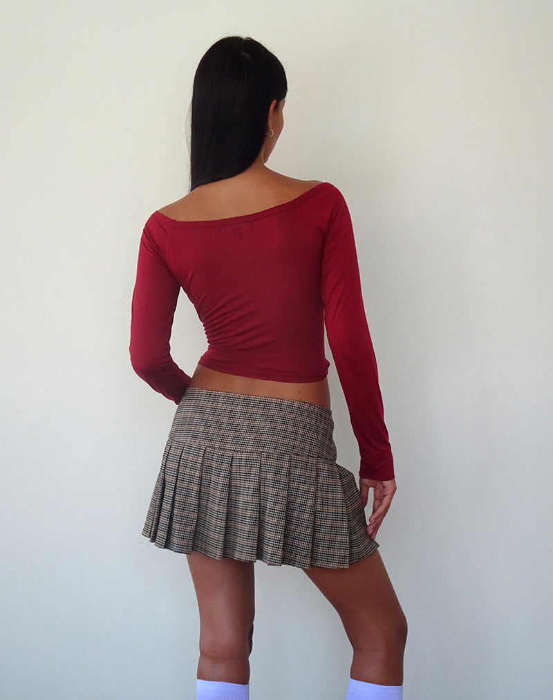 Image de Gavya Long Sleeve Top in Adrenaline Red