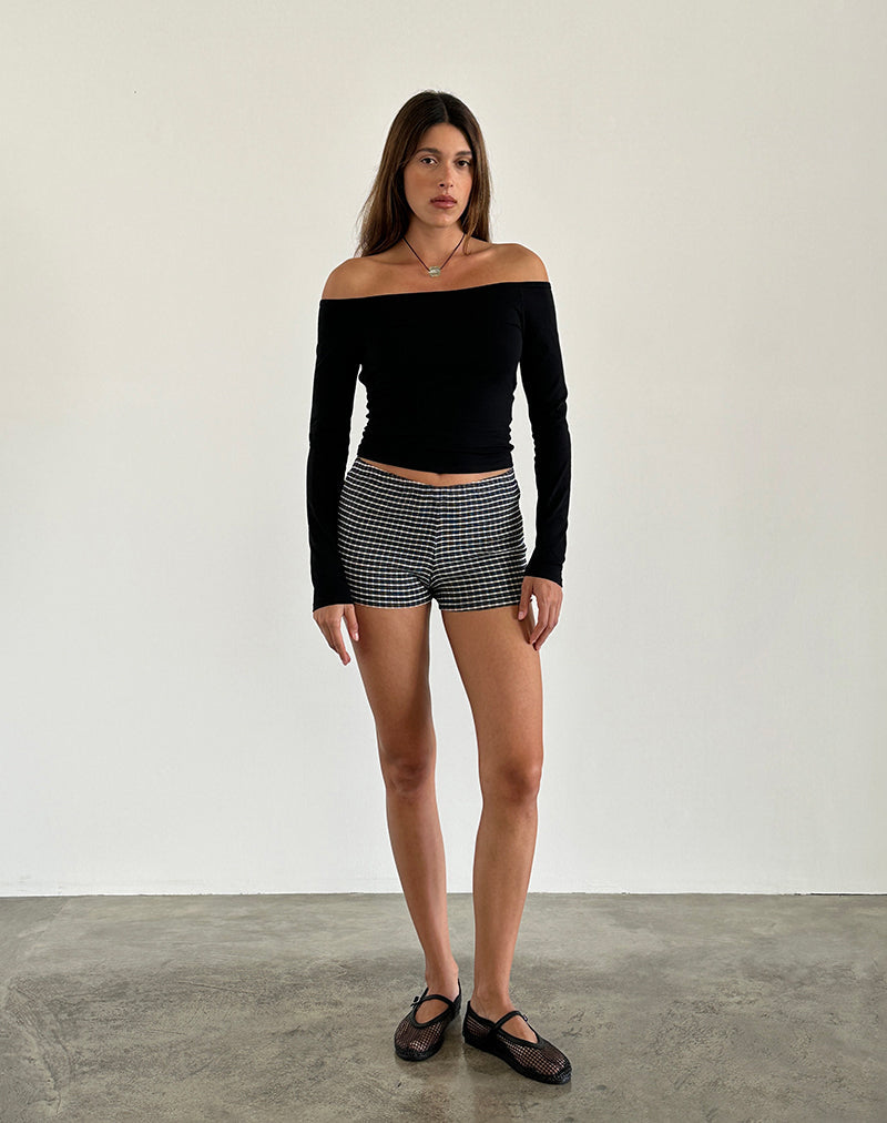 Image de Gelbiya Long Sleeve Open Back Top in Black