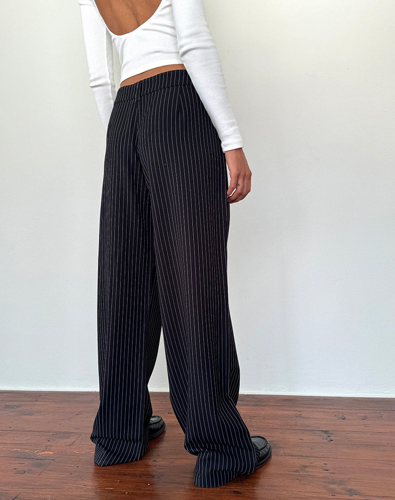 Image du pantalon Hondra à rayures noires