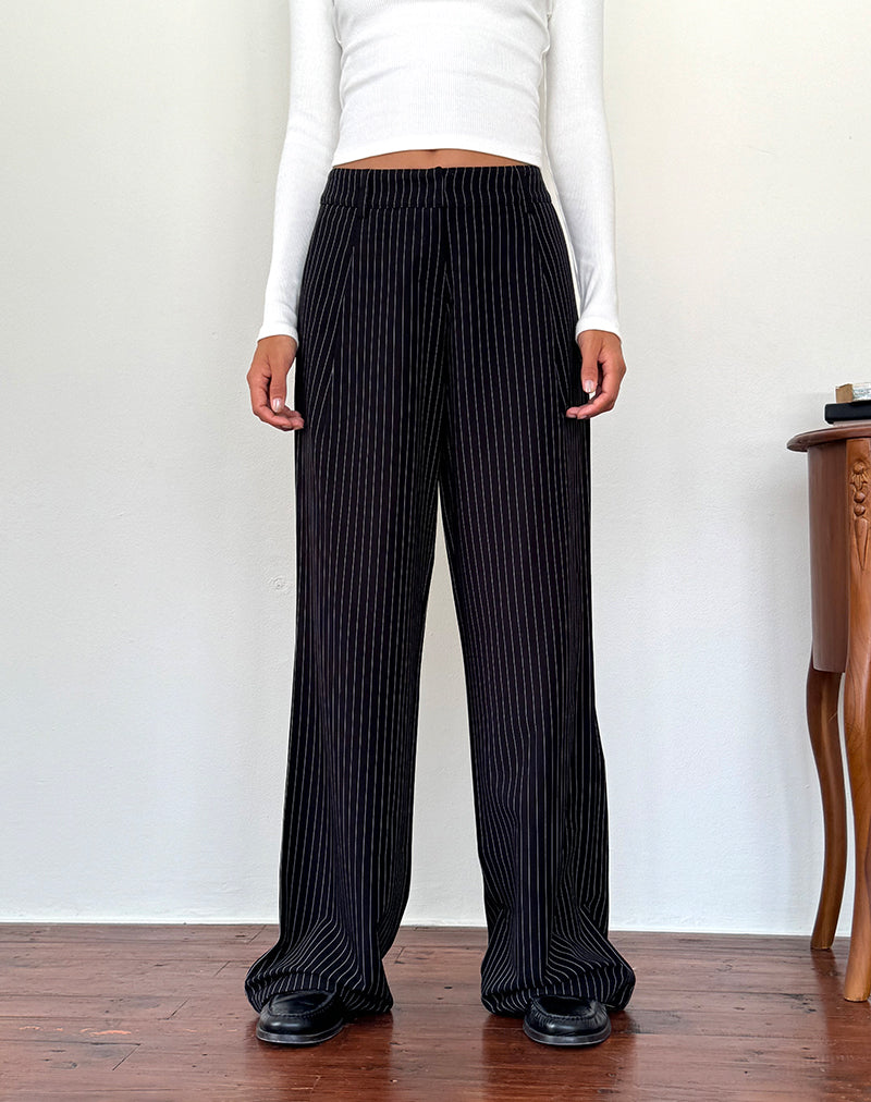 Image du pantalon Hondra à rayures noires