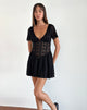Image de Mini robe Geni en dentelle royale noire