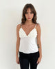 Image de Gio Ruffle Cami Top in Slinky Ivory