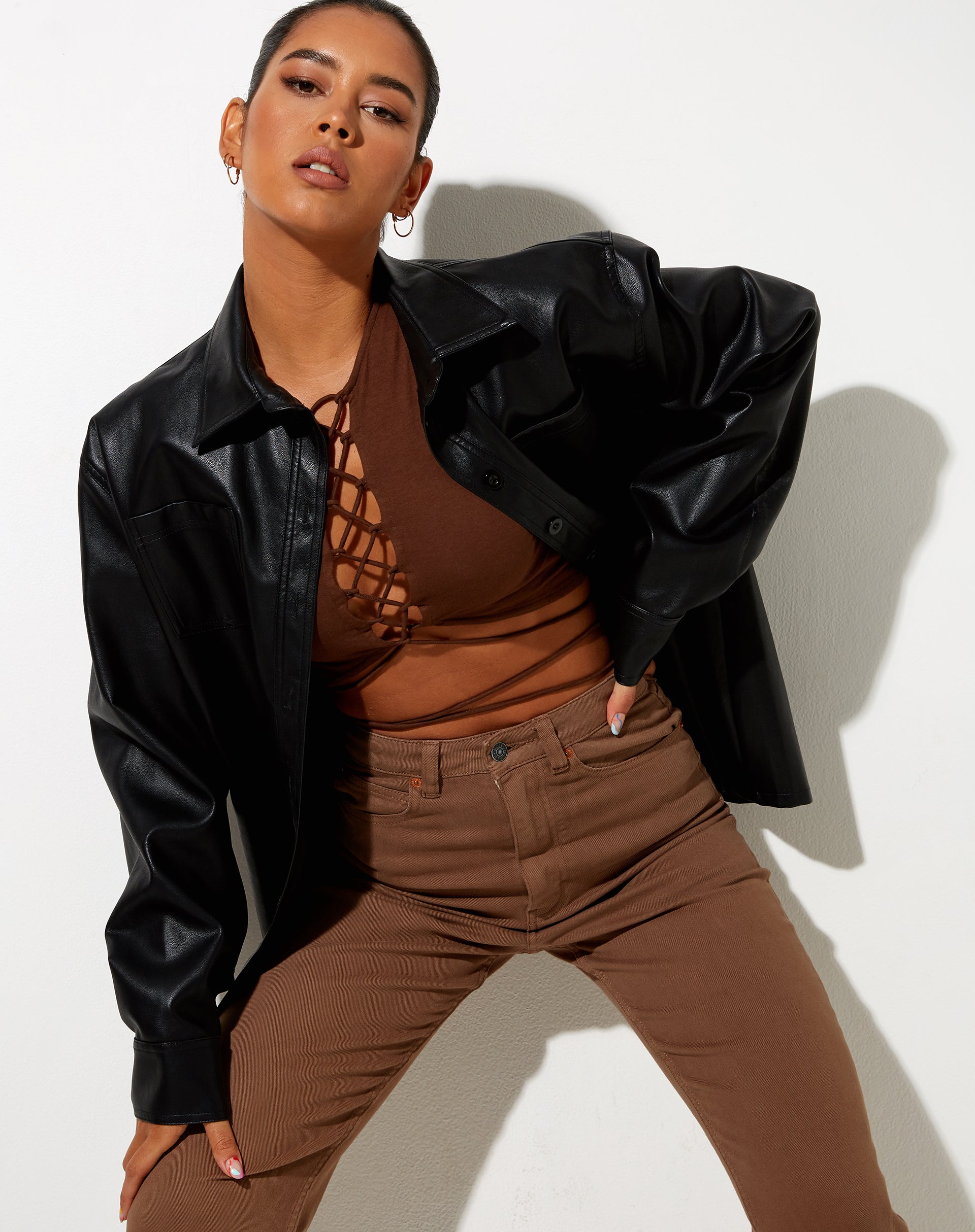 Image de Giwta Crop Top en Lycra Cocoa