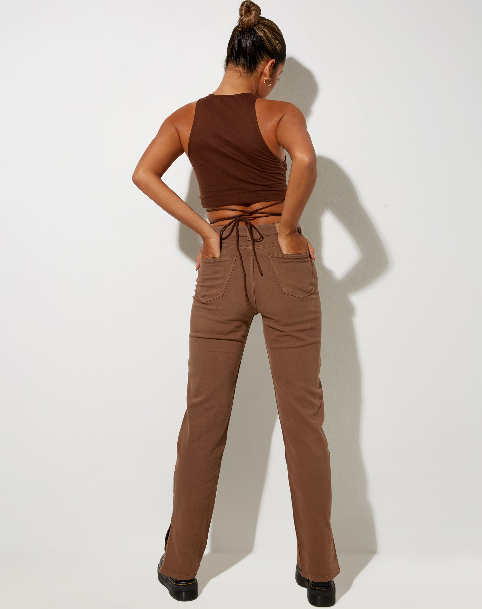 Image de Giwta Crop Top en Lycra Cocoa