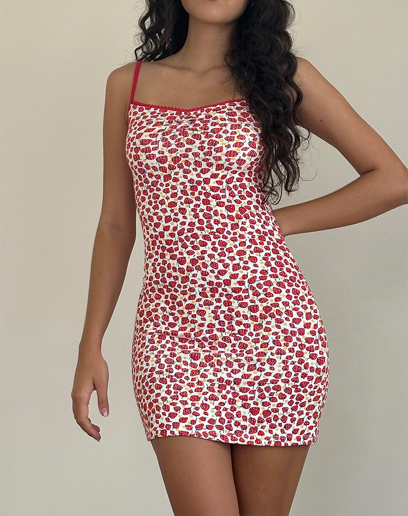 Image de la Mini robe Gracias en fraise 2023 Print