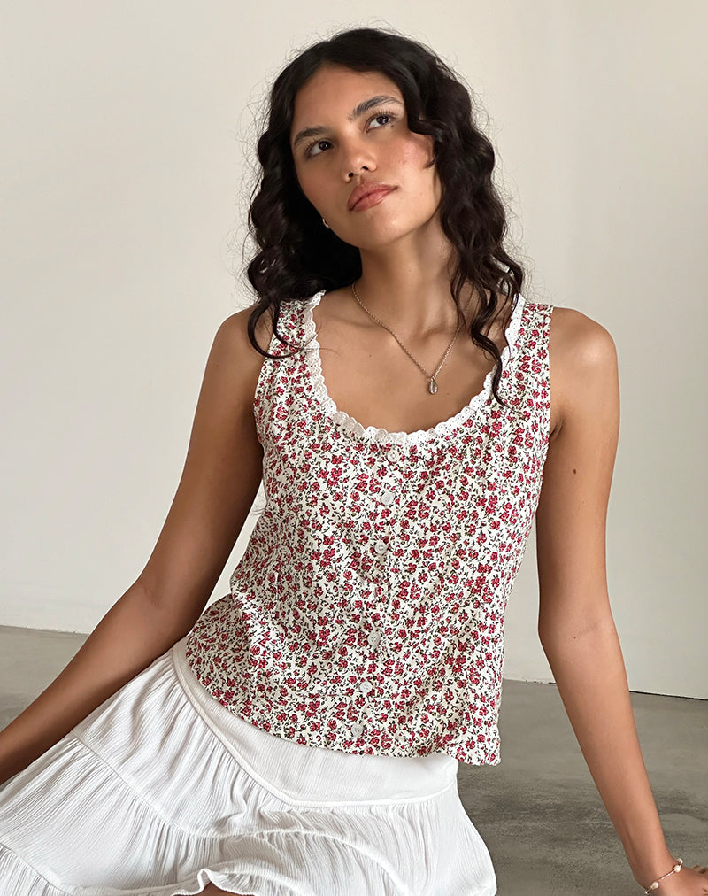Gilet Grodita en Pretty Ditsy